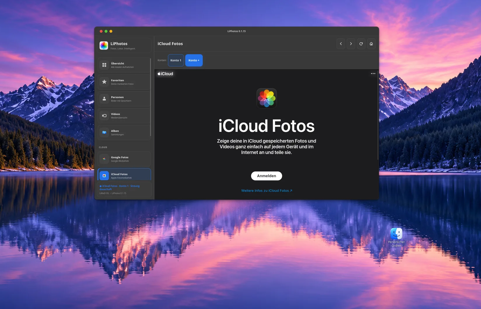 iCloud Fotos unter LiMaD OS